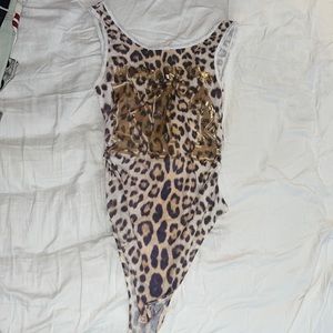 Cheetah print body suit